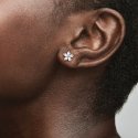 Snowflake Sterling Silver Stud