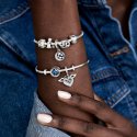 Moon And Star Silver Dangle Wi