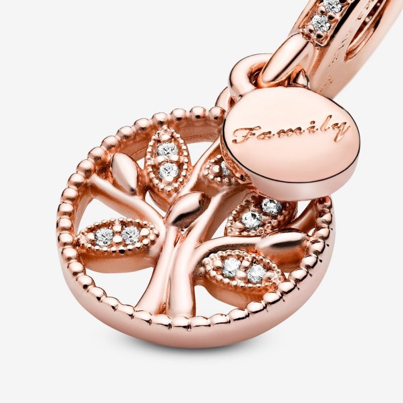 Pandora Rose Family Tree Dangle With Cle