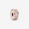 Pandora Rose Clip With Clear C