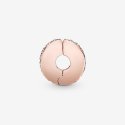 Pandora Rose Clip With Clear C
