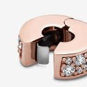 Pandora Rose Clip With Clear C