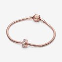 Pandora Rose Clip With Clear C
