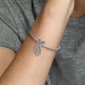 Dreamcatcher Sterling Silver Heart Charm
