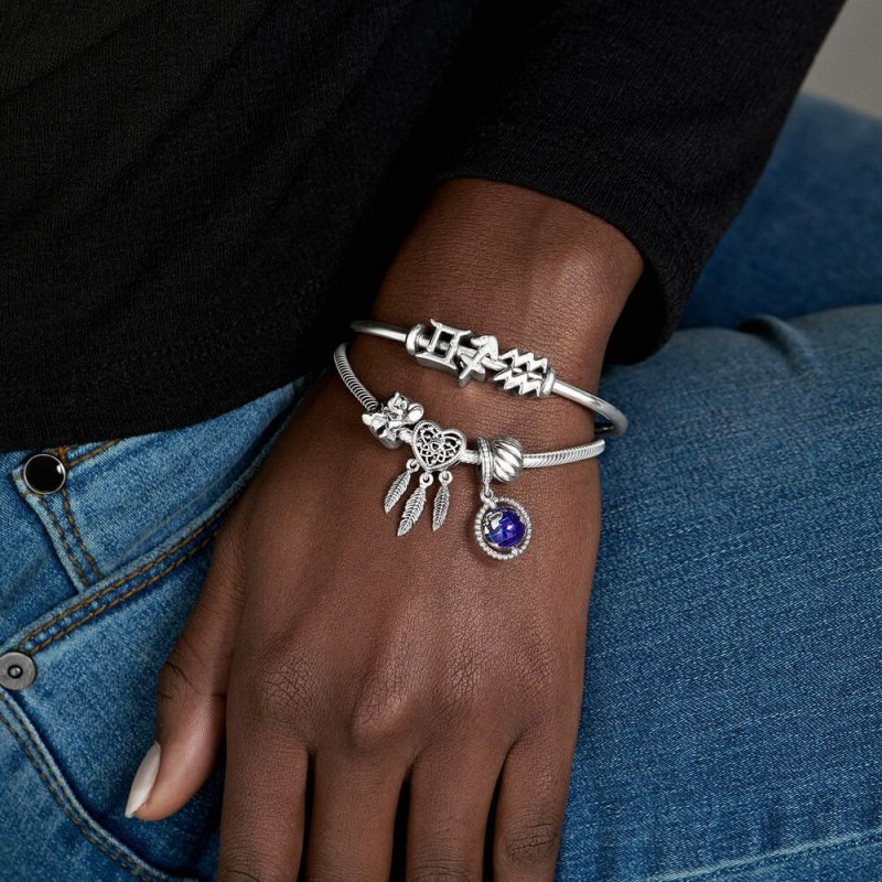 Dreamcatcher Sterling Silver Heart Charm