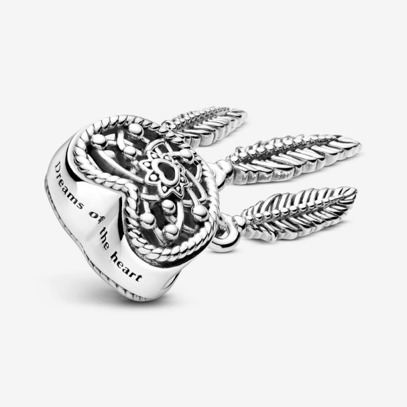 Dreamcatcher Sterling Silver Heart Charm