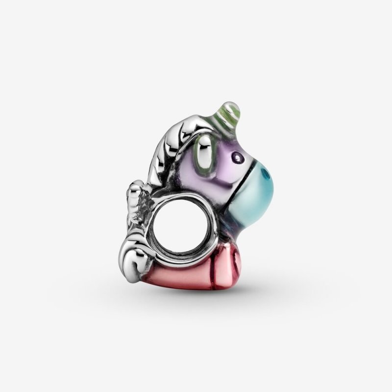 Charm Bruno L'Unicorno Con Arcobaleno Colorato