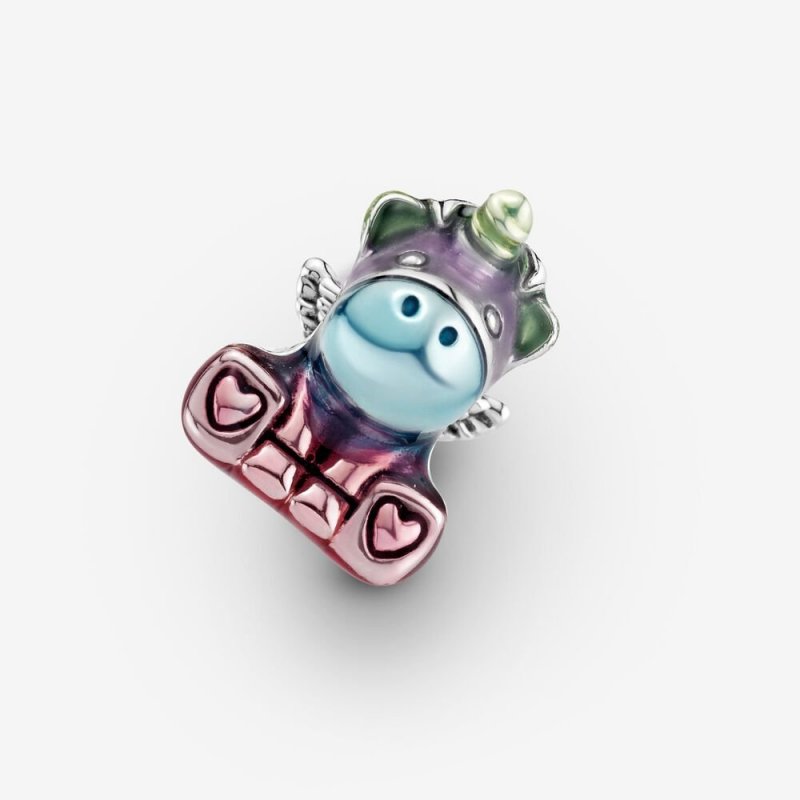 Charm Bruno L'Unicorno Con Arcobaleno Colorato