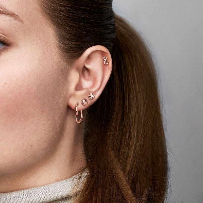 Infinity Pandora Rose Stud Ear