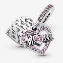 Charm Pendente Cuore E Mamma