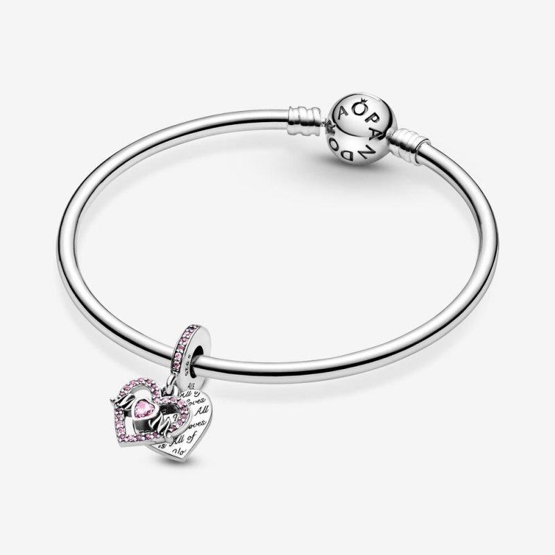 Charm Pendente Cuore E Mamma