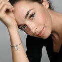 Silver Dangle With Clear Cubic