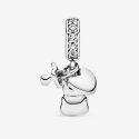 Silver Dangle With Clear Cubic