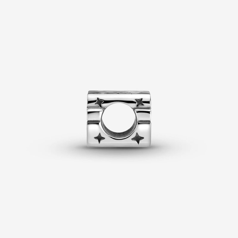 Star Wars, Charm In Argento Con Logo In 3D
