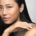 Silver Stud Earrings With Clea