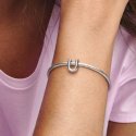 Letter U Silver Charm