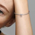 Letter Z Silver Charm
