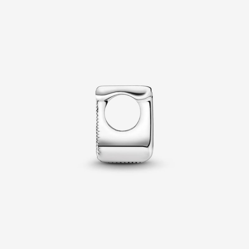 Letter Z Silver Charm