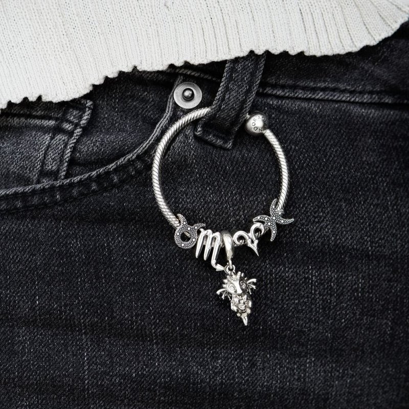 Pisces Sterling Silver Charm W