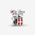 Disney, Charm Mickey Mouse E Minnie Con Pacchetto Regalo