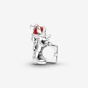 Disney, Charm Mickey Mouse E Minnie Con Pacchetto Regalo