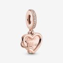 Charm Pendente A Cuore Amore Infinito