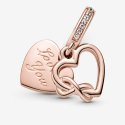 Charm Pendente A Cuore Amore Infinito