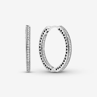 Hoop Silver Earrings With Clea