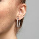 Hoop Silver Earrings With Clea