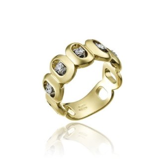 Chimento - Anello Double Optima - Oro Giallo - Donna