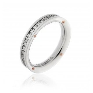 Chimento - Anello Oro Bianco - Diamanti