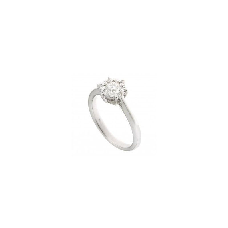 Chimento - Anello Oro Bianco - Diamanti - Donna