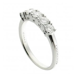 Chimento - Anello Oro Bianco - Donna - Trilogy-Eternity
