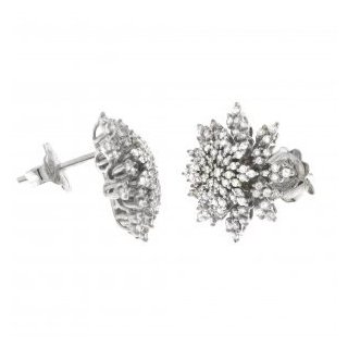 Chimento - Orecchini Oro Bianco - Diamanti - Etoile