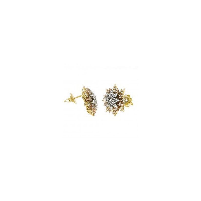 Chimento - Orecchini Oro Tricolore - Diamanti