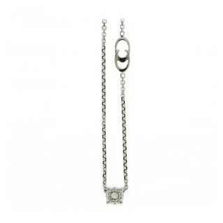 Chimento - Pendente Con Catena - Oro Bianco - Diamanti