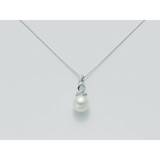 Miluna - Collier Au+Pc+Diam - Oro - Donna