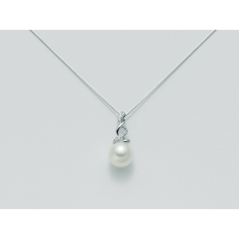 Miluna - Collier Au+Pc+Diam - Oro - Donna