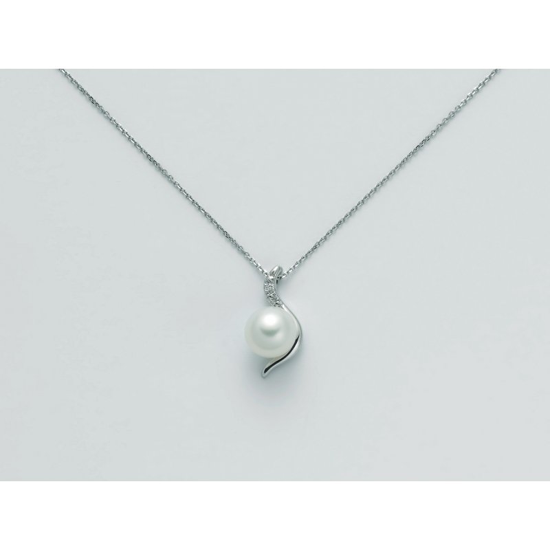 Miluna - Collier Au+Pc+Diam - Oro - Donna
