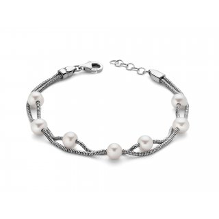 Miluna - Bracciale Argento - Perla Colorata
