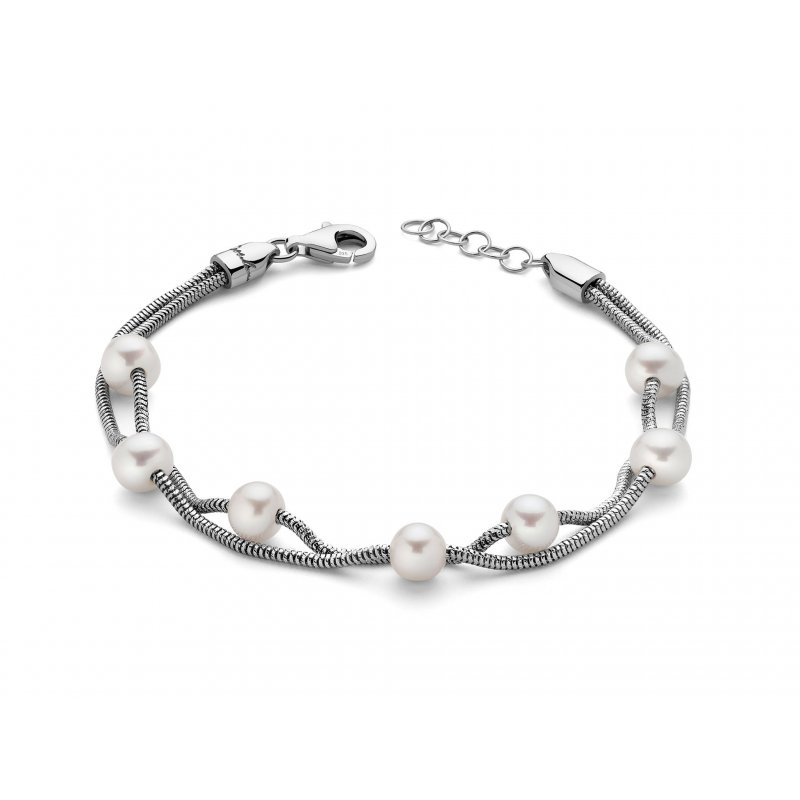 Miluna - Bracciale Argento - Perla Colorata