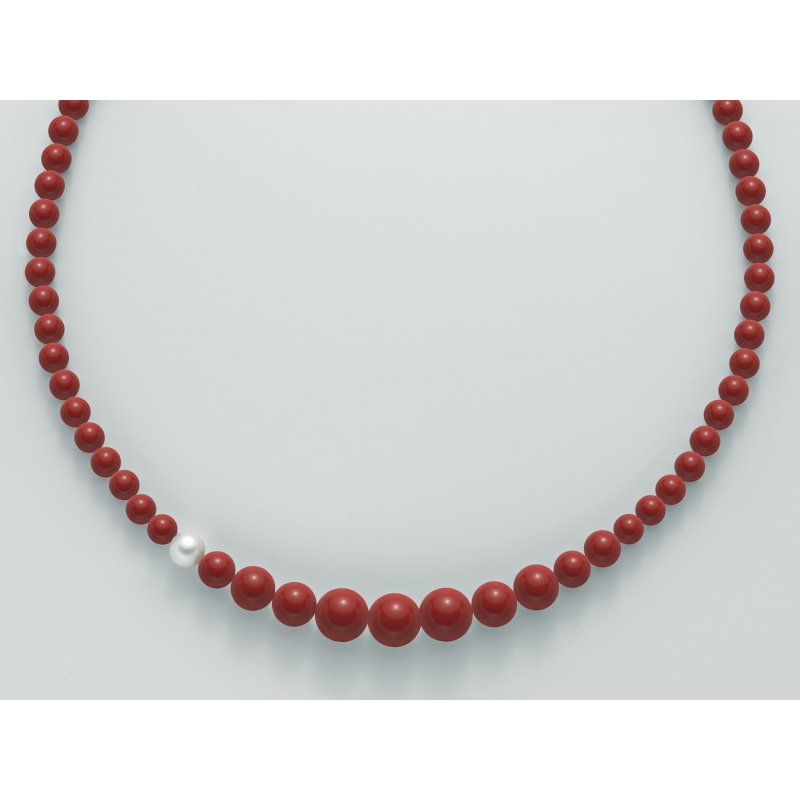 Miluna - Collana Au+Ag+Pc+Aggl - Oro - Argento