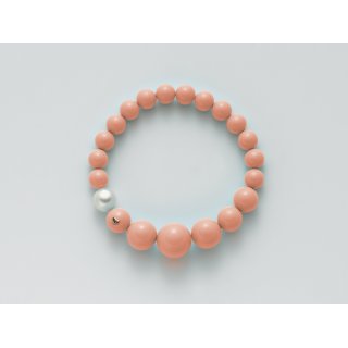 Miluna - Bracciale Au+Pc+Aggl - Oro - Perla