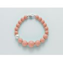 Miluna - Bracciale Au+Pc+Aggl - Oro - Perla
