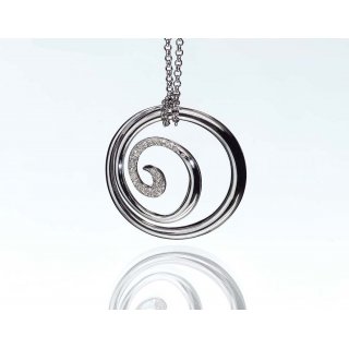 Miluna - Ciondolo B Diamanti - Donna - Elegante