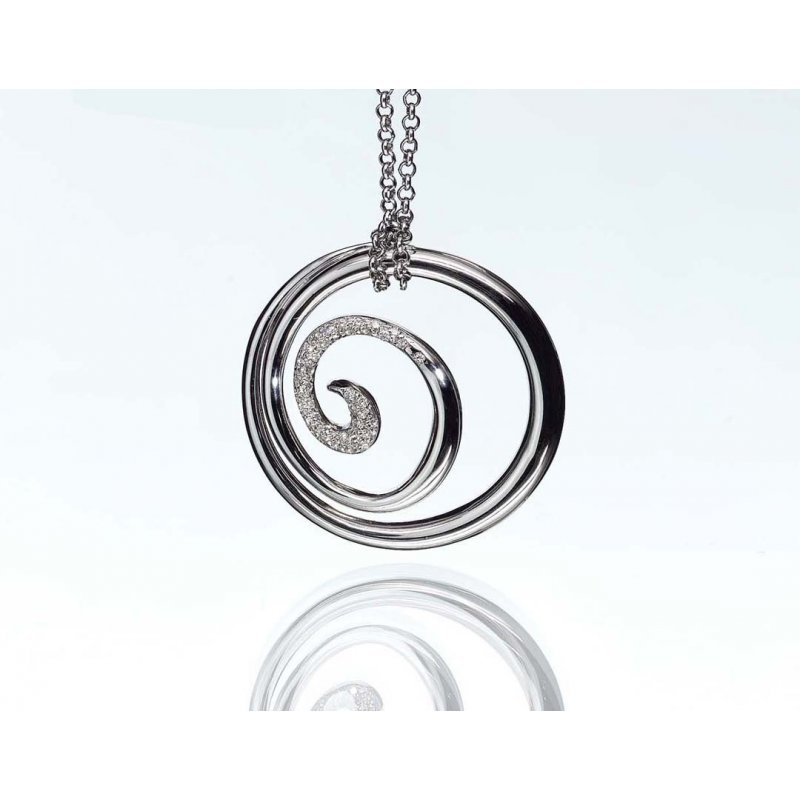 Miluna - Ciondolo B Diamanti - Donna - Elegante