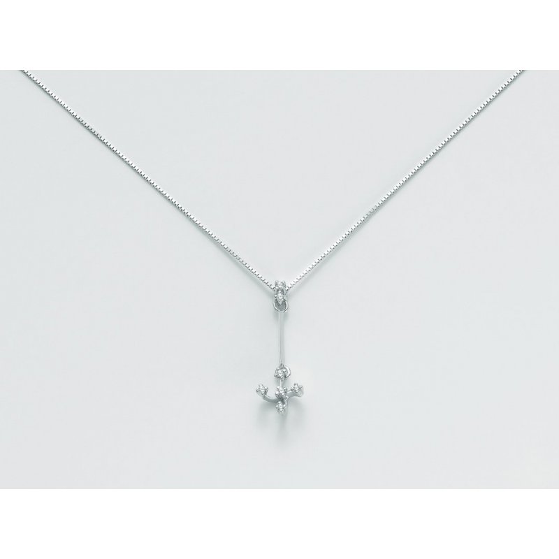 Miluna - Catenina Con Ciondolo - Donna - Diamante