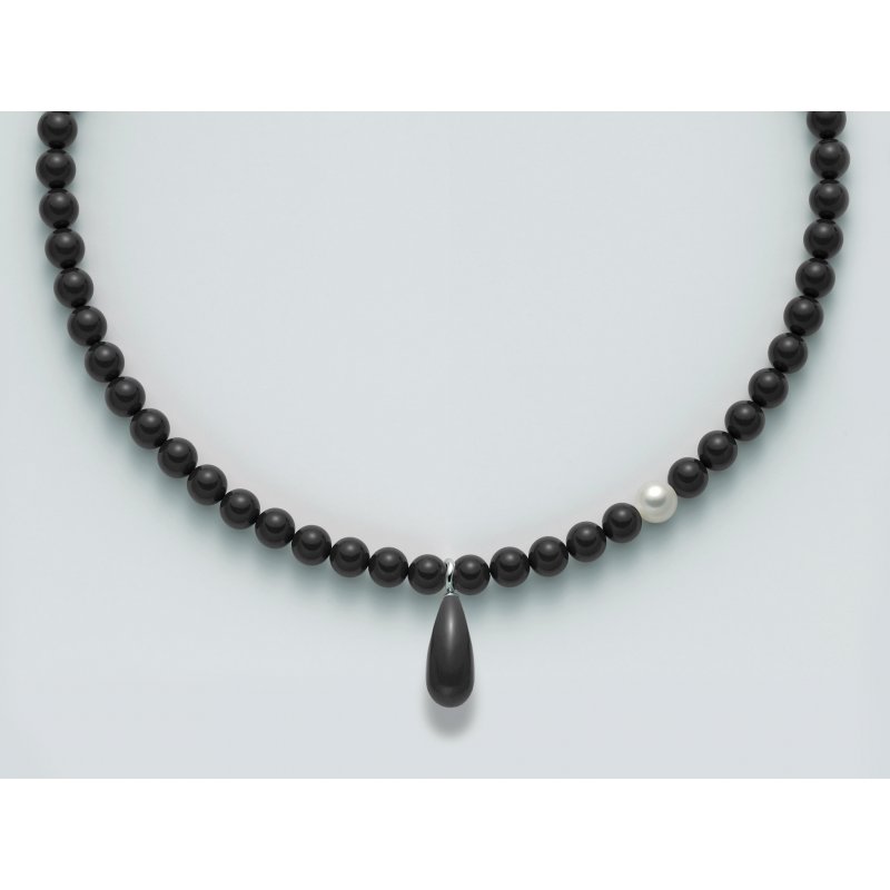 Miluna - Collana Au+Ag+Pc+Aggl - Oro - Argento