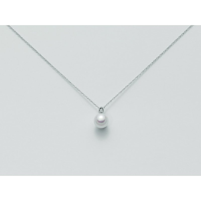 Miluna - Collierino Perle Diamanti - Donna - Collier