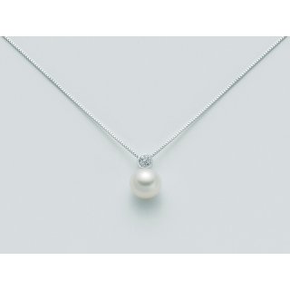 Miluna - Collana Au+Pc - Oro - Perla Colorata